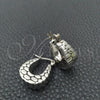 Sterling Silver Small Hoop, Diamond Cutting Finish, Silver Finish, 02.395.0007.20