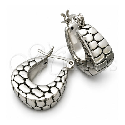 Sterling Silver Small Hoop, Diamond Cutting Finish, Silver Finish, 02.395.0007.20