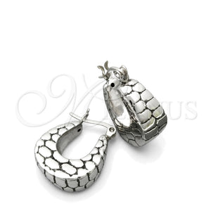 Sterling Silver Small Hoop, Diamond Cutting Finish, Silver Finish, 02.395.0007.20
