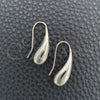Sterling Silver Dangle Earring, Teardrop Design, Polished, Silver Finish, 02.397.0008
