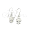 Sterling Silver Dangle Earring, Tree Design, Polished, Silver Finish, 02.397.0009