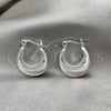 Sterling Silver Small Hoop, Polished, Silver Finish, 02.395.0009.20