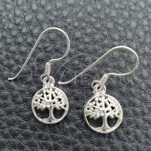 Sterling Silver Ring — Dangle Earring Tree Design Polished 02. — main product view — SKU 147463 | Plata 925 anillo — Dangle Earring Tree diseño pulido 02. — SKU 147463