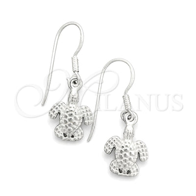 Sterling Silver Dangle Earring, Turtle Design, Polished, Silver Finish, 02.397.0011 for wholesale, main product view