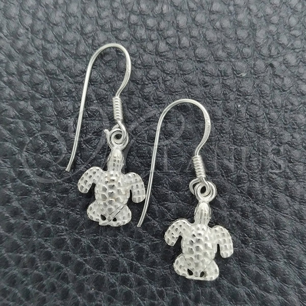 Sterling Silver Ring — Dangle Earring Turtle Design Polished 02. — main product view — SKU 147464 | Plata 925 anillo — Dangle Earring Turtle diseño pulido 02. — SKU 147464