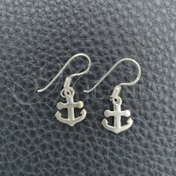 Sterling Silver Ring — Dangle Earring Anchor Design Polished 02. — main product view — SKU 147468 | Plata 925 anillo — Dangle Earring Anchor diseño pulido 02. — SKU 147468