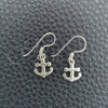 Sterling Silver Dangle Earring, Anchor Design, Polished, Silver Finish, 02.397.0013