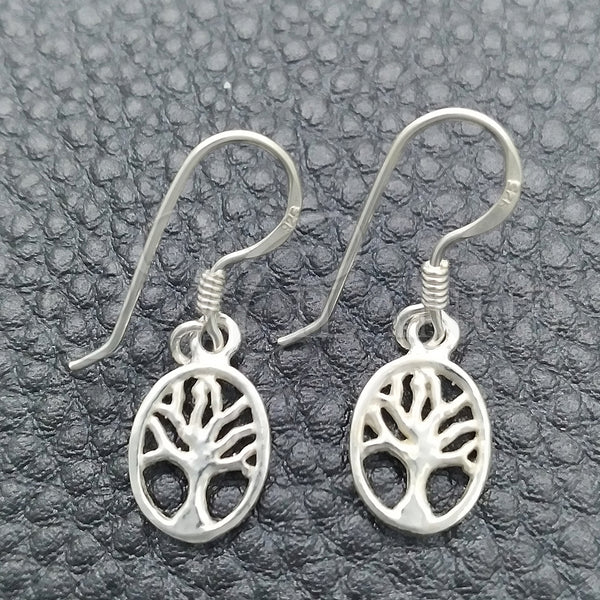 Sterling Silver Ring — Dangle Earring Tree Design Polished 02. — main product view — SKU 147470 | Plata 925 anillo — Dangle Earring Tree diseño pulido 02. — SKU 147470