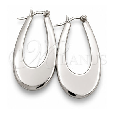 Sterling Silver Medium Hoop, Polished, Silver Finish, 02.395.0012.30