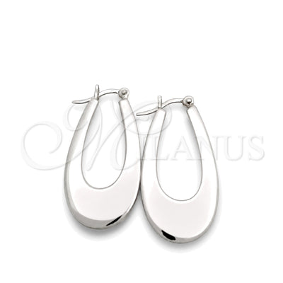 Sterling Silver Medium Hoop, Polished, Silver Finish, 02.395.0012.30 for wholesale, main product view