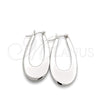 Sterling Silver Medium Hoop, Polished, Silver Finish, 02.395.0012.30