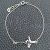 Sterling Silver Fancy Bracelet, Cross Design, Polished, Silver Finish, 03.395.0021.07 (03 MM Thickness, 7 Inches Length)