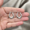 Sterling Silver Medium Hoop, Polished, Silver Finish, 02.395.0015.20