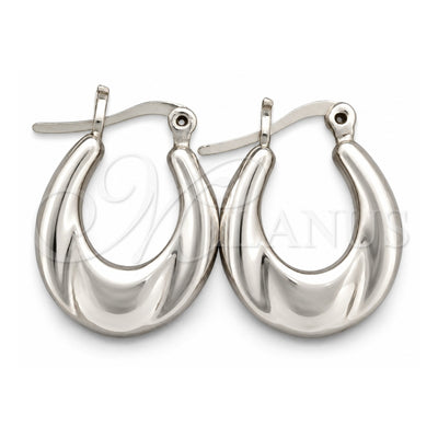 Sterling Silver Medium Hoop, Polished, Silver Finish, 02.395.0015.20
