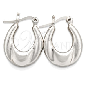Sterling Silver Medium Hoop, Polished, Silver Finish, 02.395.0015.20