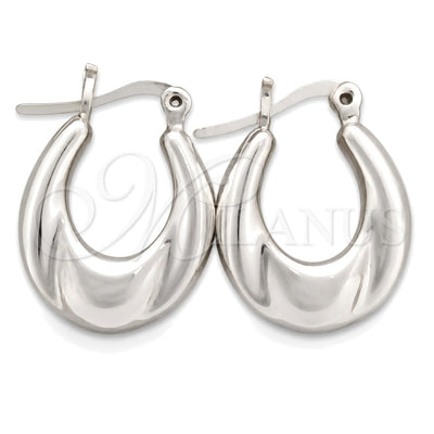 Sterling Silver Medium Hoop, Polished, Silver Finish, 02.395.0015.20 for wholesale, main product view