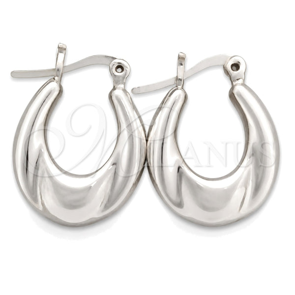 Sterling Silver Medium Hoop, Polished, Silver Finish, 02.395.0015.20