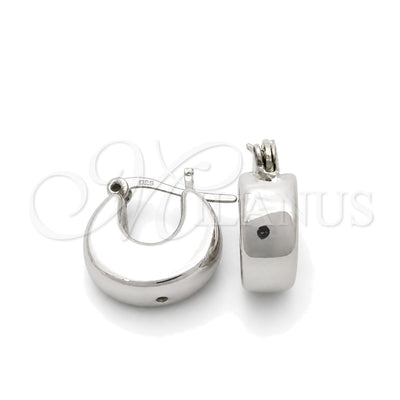 Sterling Silver Medium Hoop, Polished, Silver Finish, 02.395.0016.15 for wholesale, main product view