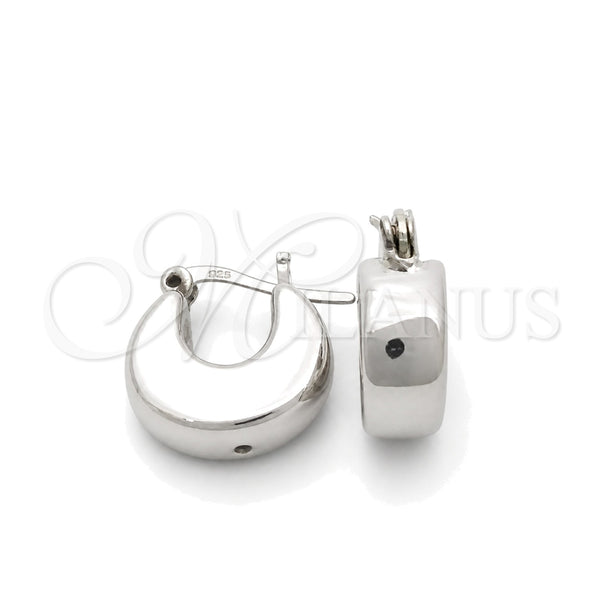 Sterling Silver Medium Hoop, Polished, Silver Finish, 02.395.0016.15
