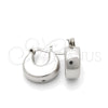 Sterling Silver Medium Hoop, Polished, Silver Finish, 02.395.0016.15