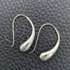 Sterling Silver Dangle Earring, Teardrop Design, Polished, Silver Finish, 02.393.0019