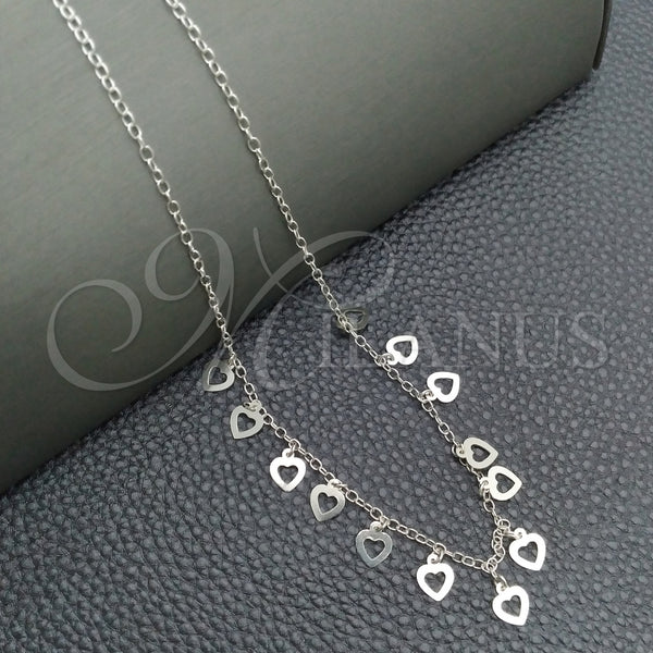 Sterling Silver Fancy Necklace, Polished, Silver Finish, 04.395.0002.18 (03 MM Thickness, 18 Inches Length)