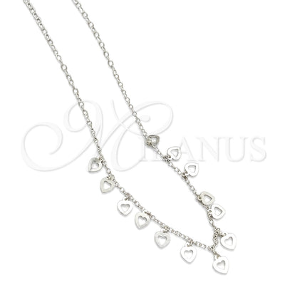Sterling Silver Fancy Necklace, Polished, Silver Finish, 04.395.0002.18 (03 MM Thickness, 18 Inches Length) for wholesale, main product view