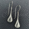 Sterling Silver Dangle Earring, Teardrop Design, Polished, Silver Finish, 02.395.0017