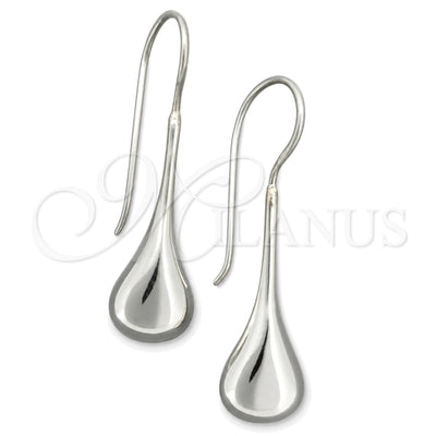 Sterling Silver Dangle Earring, Teardrop Design, Polished, Silver Finish, 02.395.0017 for wholesale, main product view