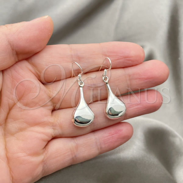 Sterling Silver Ring — Dangle Earring Teardrop Design Polished 02. — alternate product view — SKU 147500 | Plata 925 anillo — Dangle Earring Teardrop diseño pulido 02. — SKU 147500