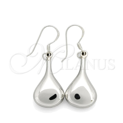 Sterling Silver Dangle Earring, Teardrop Design, Polished, Silver Finish, 02.395.0018 for wholesale, main product view