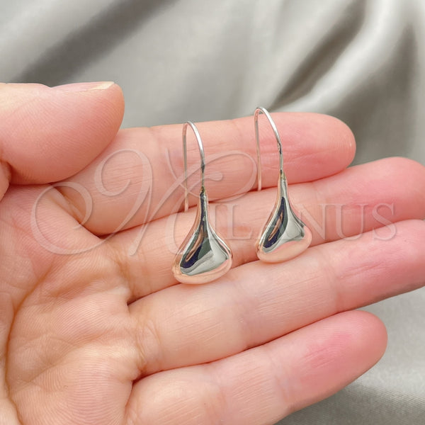 Sterling Silver Ring — Dangle Earring Teardrop Design Polished 02. — alternate product view — SKU 147502 | Plata 925 anillo — Dangle Earring Teardrop diseño pulido 02. — SKU 147502