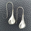 Sterling Silver Dangle Earring, Teardrop Design, Polished, Silver Finish, 02.395.0019