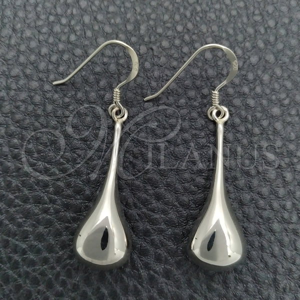 Sterling Silver Ring — Dangle Earring Teardrop Design Polished 02. — main product view — SKU 147503 | Plata 925 anillo — Dangle Earring Teardrop diseño pulido 02. — SKU 147503