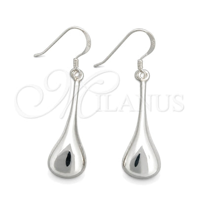Sterling Silver Dangle Earring, Teardrop Design, Polished, Silver Finish, 02.395.0020 for wholesale, main product view