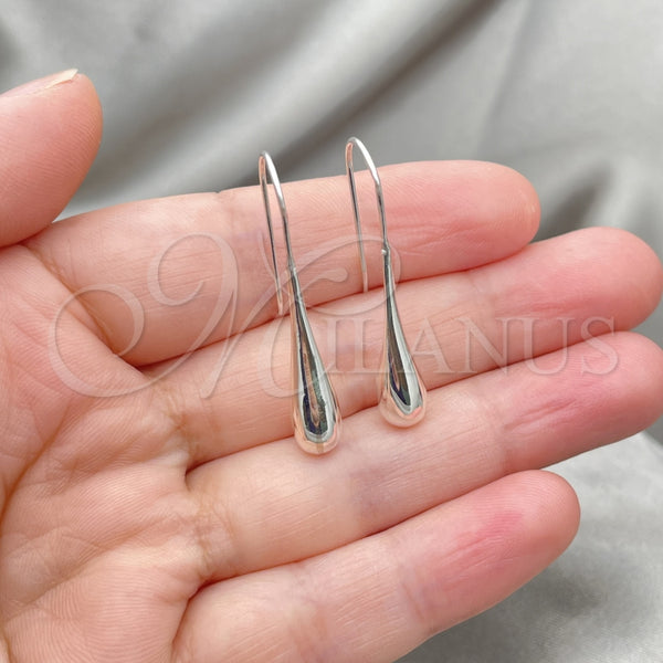Sterling Silver Ring — Dangle Earring Teardrop Design Polished 02. — alternate product view — SKU 147504 | Plata 925 anillo — Dangle Earring Teardrop diseño pulido 02. — SKU 147504