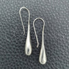 Sterling Silver Dangle Earring, Teardrop Design, Polished, Silver Finish, 02.395.0021