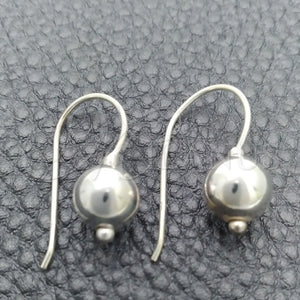 Sterling Silver Ring — Dangle Earring Ball Design Polished 02. — main product view — SKU 147507 | Plata 925 anillo — Dangle Earring Ball diseño pulido 02. — SKU 147507