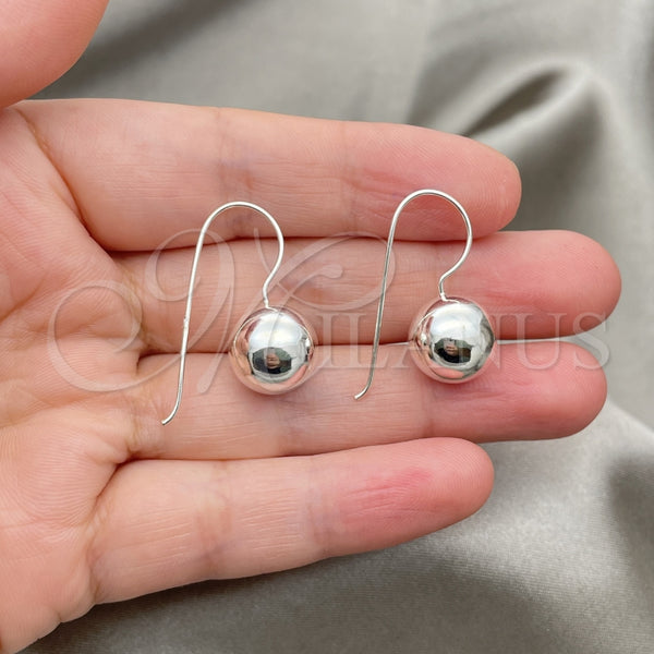 Sterling Silver Ring — Dangle Earring Ball Design Polished 02. — alternate product view — SKU 147508 | Plata 925 anillo — Dangle Earring Ball diseño pulido 02. — SKU 147508