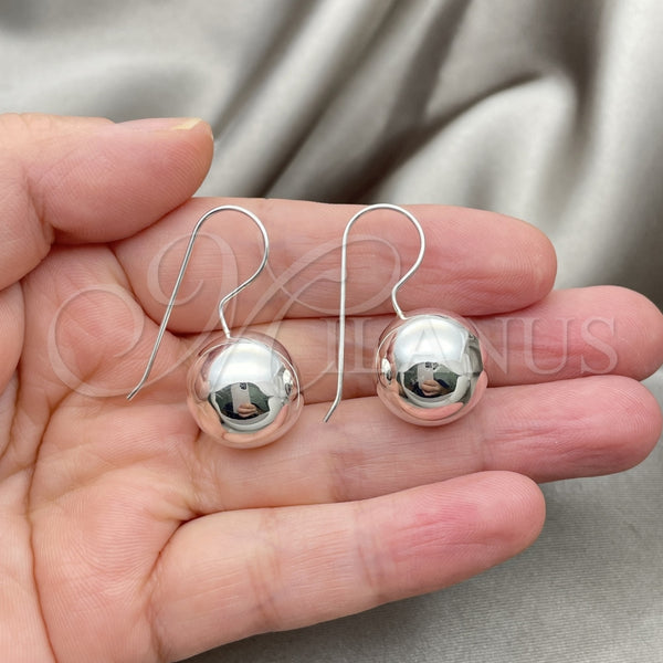 Sterling Silver Ring — Dangle Earring Ball Design Polished 02. — alternate product view — SKU 147509 | Plata 925 anillo — Dangle Earring Ball diseño pulido 02. — SKU 147509
