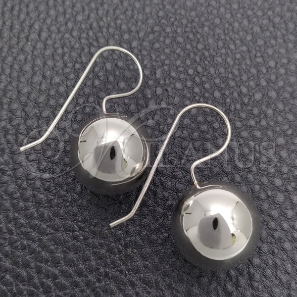 Sterling Silver Ring — Dangle Earring Ball Design Polished 02. — main product view — SKU 147509 | Plata 925 anillo — Dangle Earring Ball diseño pulido 02. — SKU 147509