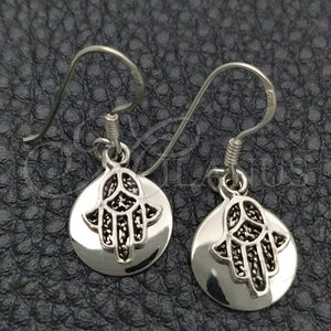 Sterling Silver Ring — Dangle Earring Judaica and Hand of God Design — main product view — SKU 147511 | Plata 925 anillo — Dangle Earring Judaica and Hand of God diseño — SKU 147511