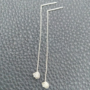 Sterling Silver Ring — Threader Earring Love Knot Design Polished 02. — main product view — SKU 147527 | Plata 925 anillo — Threader Earring Love Knot diseño pulido 02. — SKU 147527
