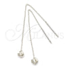 Sterling Silver Threader Earring, Love Knot Design, Polished, Silver Finish, 02.397.0026