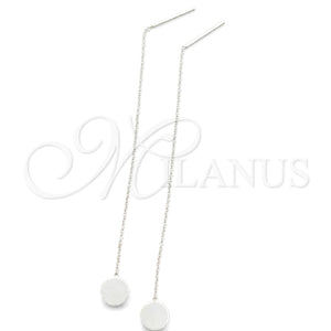 Sterling Silver Threader Earring, Polished, Silver Finish, 02.397.0029