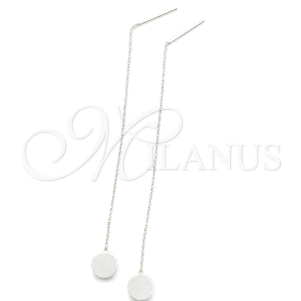 Sterling Silver Threader Earring, Polished, Silver Finish, 02.397.0029