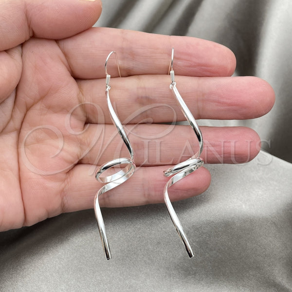 Sterling Silver Ring — Long Earring Polished 02. — alternate product view — SKU 147545 | Plata 925 anillo — Long Earring pulido 02. — SKU 147545