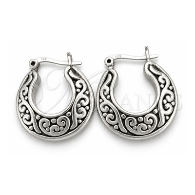 Sterling Silver Small Hoop, Polished, Silver Finish, 02.395.0033.20