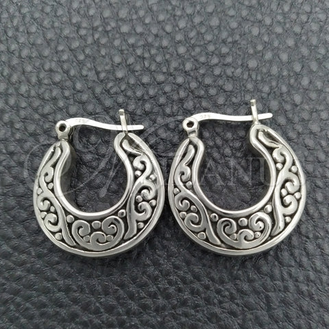 Sterling Silver Small Hoop, Polished, Silver Finish, 02.395.0033.20