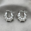 Sterling Silver Small Hoop, Polished, Silver Finish, 02.395.0034.20